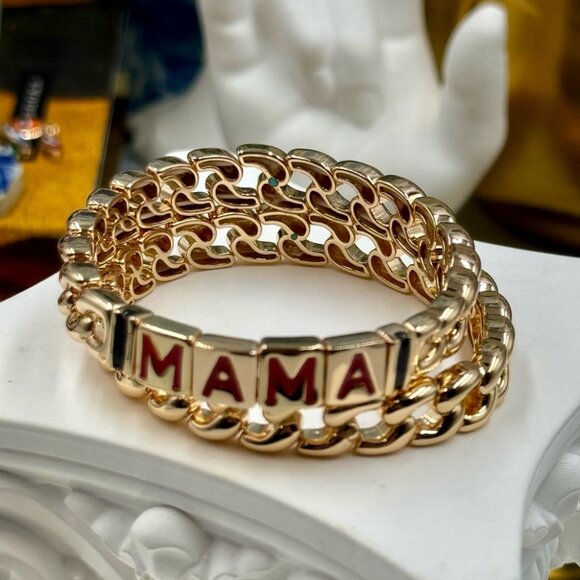 🆕 ROXANNE ASSOULINE 🧿 NWOT The MAMA Link Bracelet Set - Set of 2 Bracelets - Picture 8 of 16